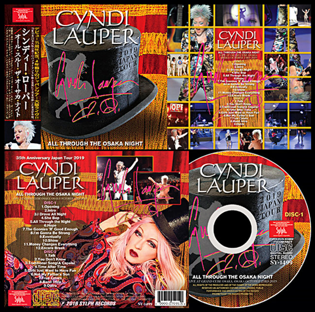 Cyndi Lauper シンディ・ローパー / 35周年記念！2019年10月23日大阪公演 / Sylph | コレクターズCD